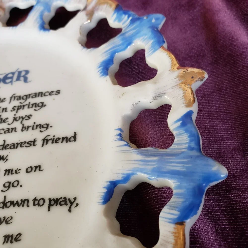 Vintage Mothers poem Plate art décor piece Windsor Canada - Picture 3 of 7